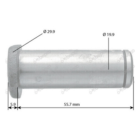 PERNO CILINDRO STERZO D.19,9/29,9 L=61,6